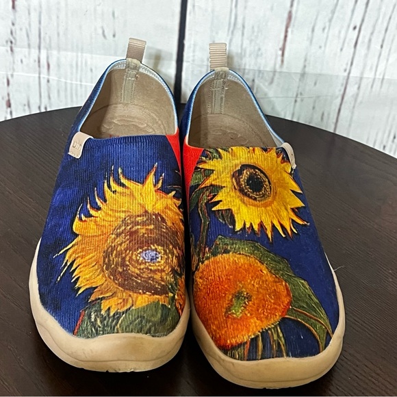 UIN Toledo Sunflower Print Slip-On Unisex Shoes super light and comfortable 7.5 - Picture 3 of 16